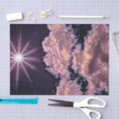 Wolken Blue Paarse Sky Sunset Galaxy Stars Tissuepapier (Craft)