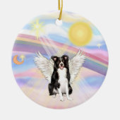 Wolken - Border Collie Keramisch Ornament (Voorkant)