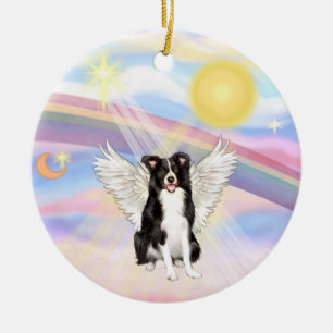 Wolken - Border Collie Keramisch Ornament