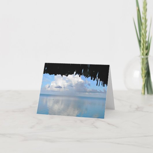 Wolken boven Bora Bora Bedankkaart (Voorkant)