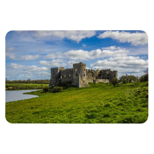 Wolken boven Carew Castle Magneet (Horizontaal)