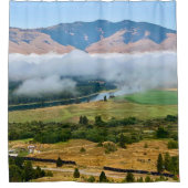 Wolken boven de Flathead rivier Douchegordijn (Voorkant)