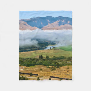Wolken boven de Flathead rivier Fleece Deken