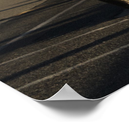 Wolken boven de kust poster (Hoek)