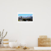 Wolken boven de Snowdonische bergen Poster (Keuken)