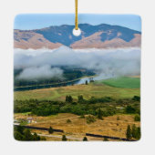 Wolken boven Flathead River Keramisch Ornament (Achterkant)