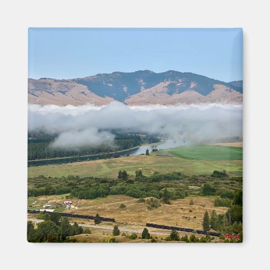Wolken boven Flathead River Magneet (Voorkant)
