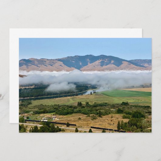 Wolken boven Flathead River Notitiekaartje (Voorkant / Achterkant)