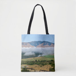 Wolken boven Flathead River Tote Bag