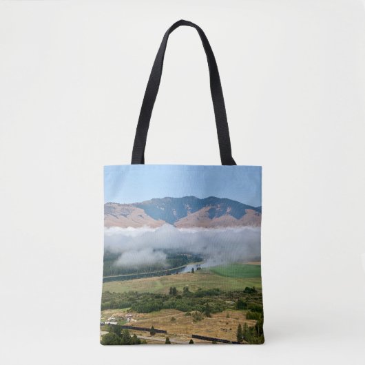 Wolken boven Flathead River Tote Bag (Voorkant)