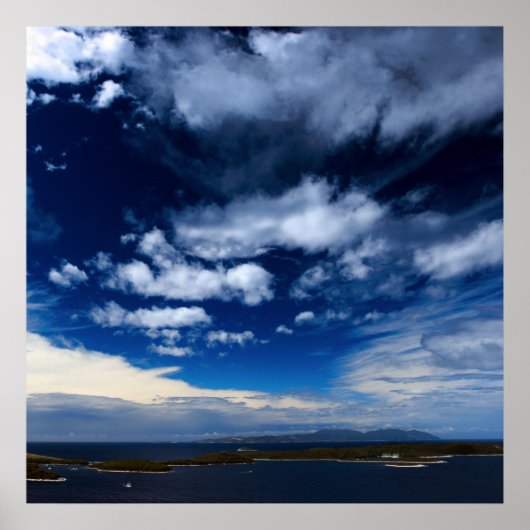 Wolken boven het Middellandse-Zeegebied Poster (Voorkant)