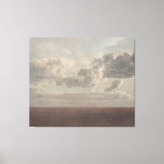 Wolken boven het zee,  olie canvas afdruk (Voorkant)