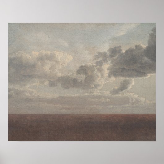 Wolken boven het zee,  poster (Voorkant)