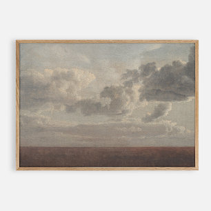 Wolken boven het zee,  poster