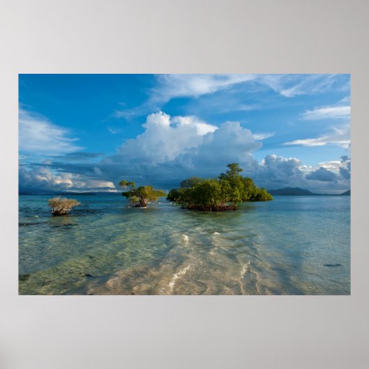 Wolken boven Marovo Lagune Poster (Voorkant)
