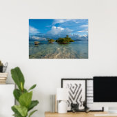 Wolken boven Marovo Lagune Poster (Thuiskantoor)