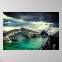 Wolken boven Valencia Poster