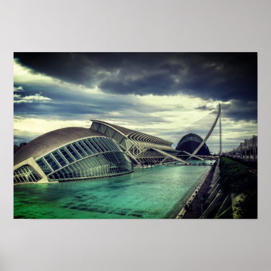 Wolken boven Valencia Poster (Voorkant)