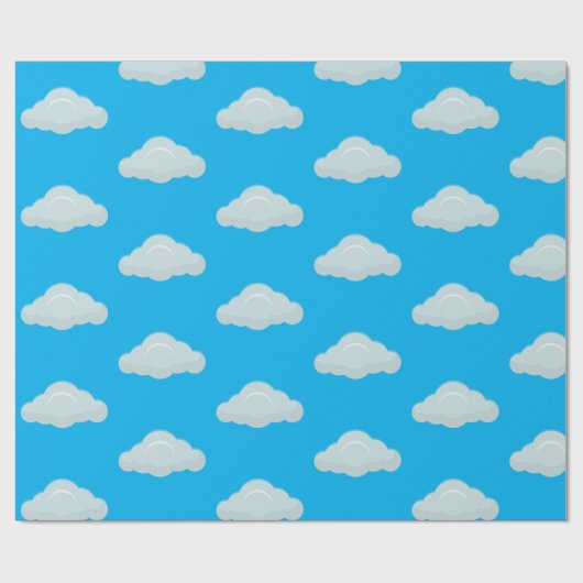 Wolken. Cadeaupapier (Vlak)