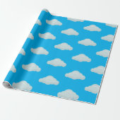 Wolken. Cadeaupapier (Uitgerold)