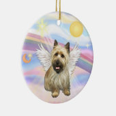 Wolken - Cairn Terrier (zwart masker) Keramisch Ornament (Rechts)