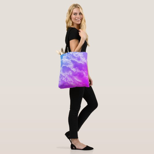 "Wolken" Canvas tas (Op model)