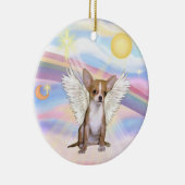 Wolken - Chihuahua (lichtrood) Keramisch Ornament (Rechts)