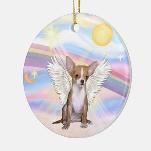 Wolken - Chihuahua (lichtrood) Keramisch Ornament (Links)