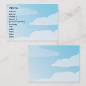 Wolken - Chubby Visitekaartje (Voorkant / Achterkant)