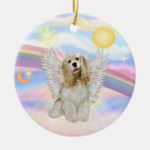 Wolken - Cocker Spaniel (buff) Keramisch Ornament (Voorkant)