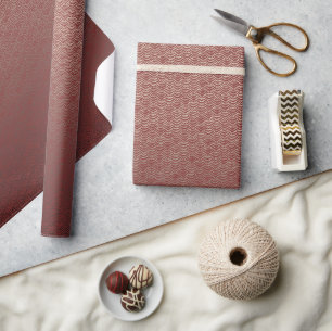 Wolken   Cranberry Ombre Cadeaupapier