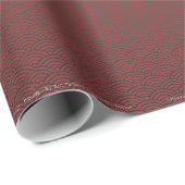 Wolken | Cranberry Ombre Cadeaupapier (Rol Hoek)