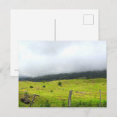 Wolken die afnemen op Briefkaart van grasland (Voorkant / Achterkant)