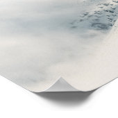 Wolken die boven de bosbergen van spruce zuiveren poster (Hoek)