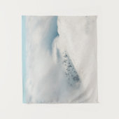 Wolken die boven de bosbergen van spruce zuiveren wandkleed (Voorkant)