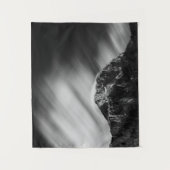 Wolken die boven de Mangart van de berg rollen Wandkleed (Voorkant)