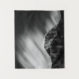 Wolken die boven de Mangart van de berg rollen Wandkleed