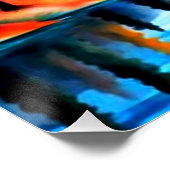 Wolken die de maan oversteken perfect poster (Hoek)