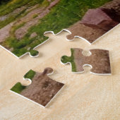 wolken die door de bergen kruipen legpuzzel (Zijkant)