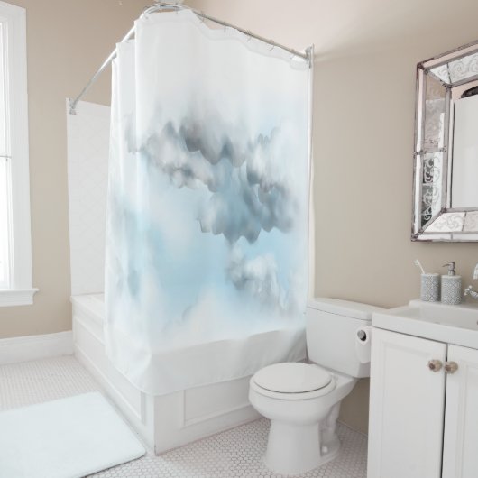 Wolken douchegordijn (In situ)