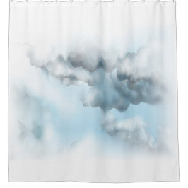 Wolken douchegordijn