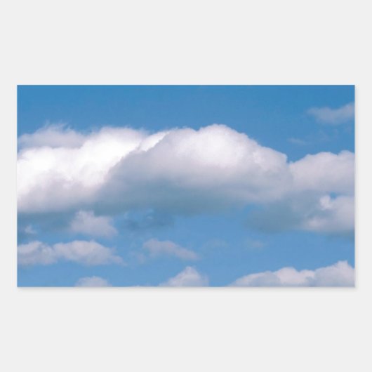 Wolken Drifters Rechthoekige Sticker (Voorkant)