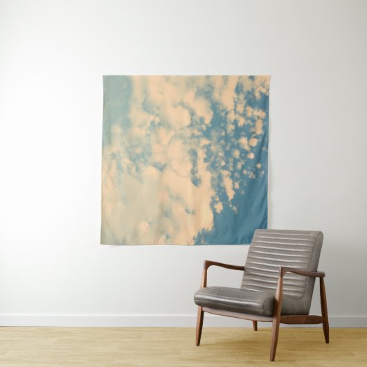 Wolken - -effectstijlafbeelding met een schijnbaar wandkleed (In Situ (horizontaal))