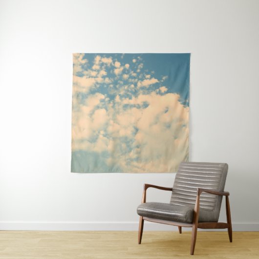 Wolken - -effectstijlafbeelding met een schijnbaar wandkleed (In situ)