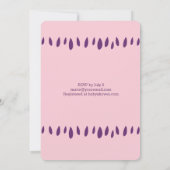 wolken en baby shower kaart (Achterkant)