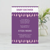 wolken en baby shower kaart (Staand voorkant)