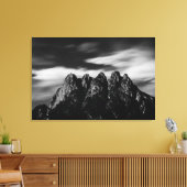 Wolken en bergen canvas afdruk (Insitu (Woonkamer))