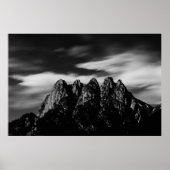 Wolken en bergen poster (Voorkant)