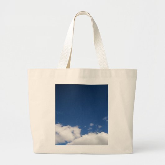 Wolken en blauwe hemel grote tote bag (Voorkant)