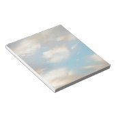 Wolken en blauwe hemel notitieblok (Schuin)